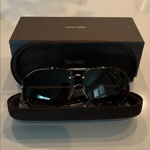Tom Ford Dark Aviator Sunglasses